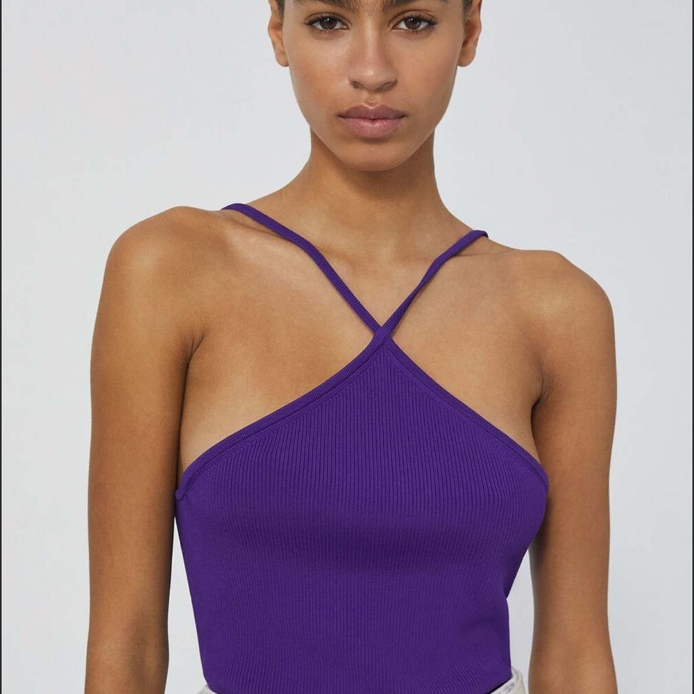 IRO Purple Cross-Strap Top Women’s Size XS New with Tags